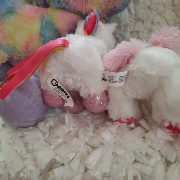 Bundle Unicorn Plush Toys Stuffed Animal Set of 3 - Picture 8 of 14